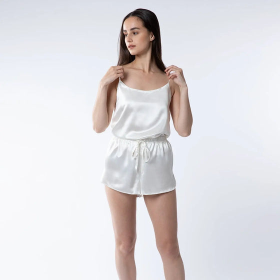 Silk Cami & Shorts Pyjama Set - Various Colours Silk Works London