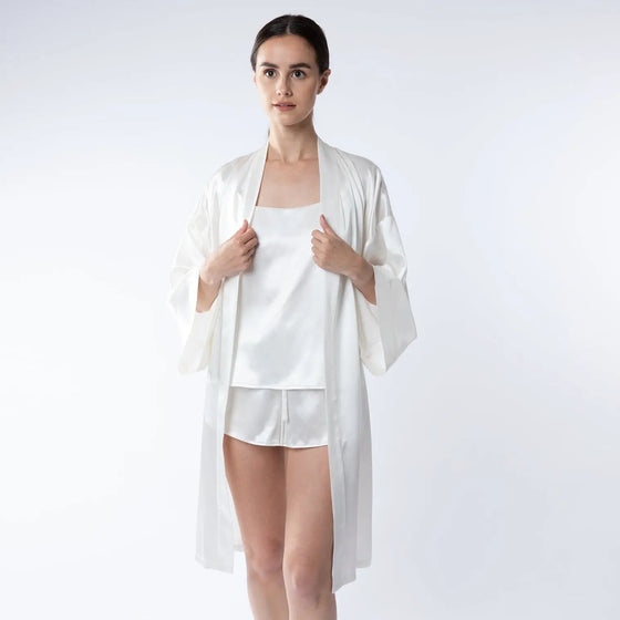 Silk Cami & Shorts Pyjama Set - Various Colours Silk Works London