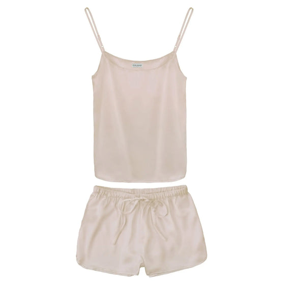 Silk Cami & Shorts Pyjama Set - Various Colours Silk Works London