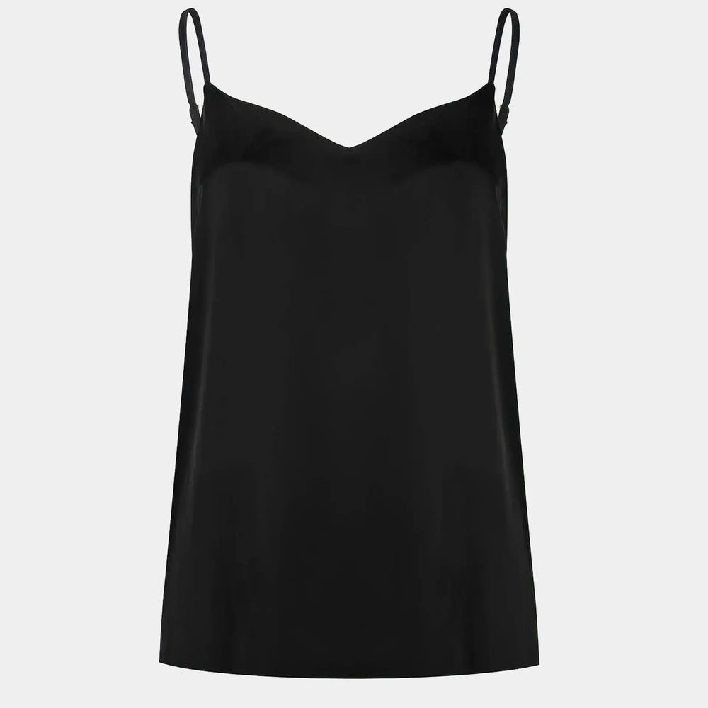 Silk Dreamscape Black Camisole NOKAYA