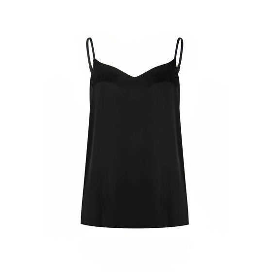 Silk Dreamscape Black Camisole NOKAYA