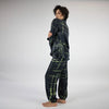 Silk Dreamscape Black Check Pants NOKAYA