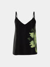 Silk Dreamscape Black Flower Camisole NOKAYA