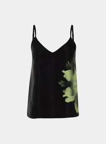  Silk Dreamscape Black Flower Camisole NOKAYA