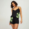 Silk Dreamscape Black Flower Camisole NOKAYA