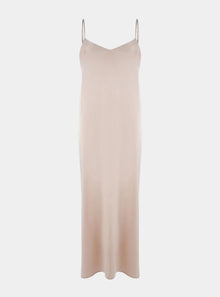  Silk Dreamscape Long Slip Transcendent Pink Dress NOKAYA