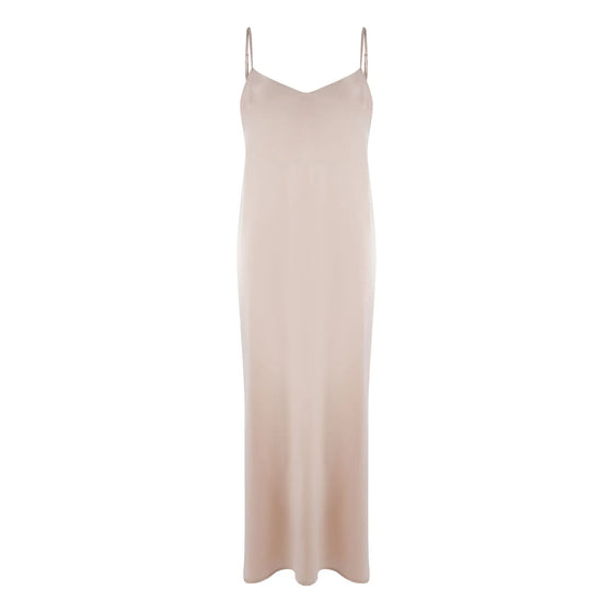 Silk Dreamscape Long Slip Transcendent Pink Dress NOKAYA