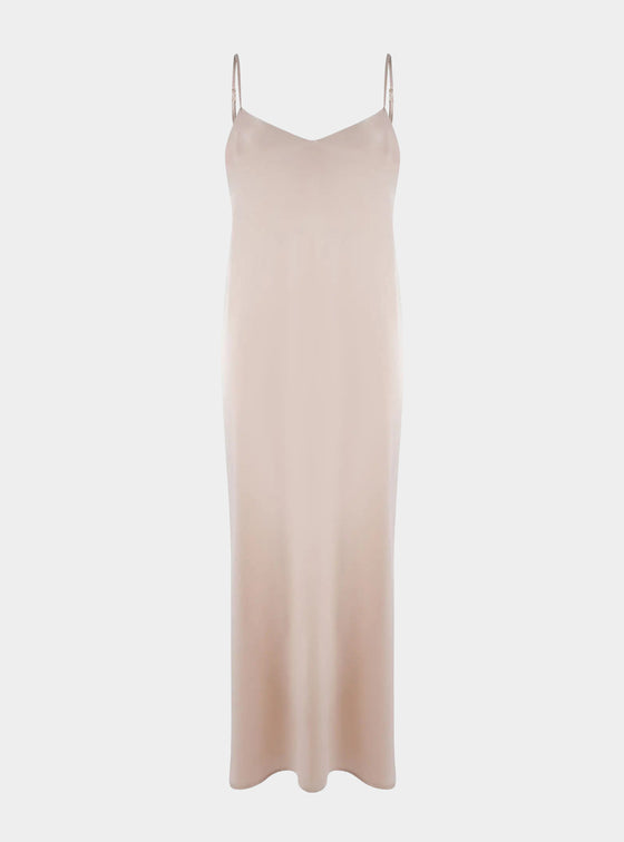 Silk Dreamscape Long Slip Transcendent Pink Dress