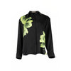 Silk Dreamscape Pyjama Shirt Black Flower NOKAYA