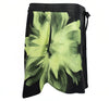 Silk Dreamscape Shorts Black Flower NOKAYA