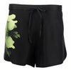 Silk Dreamscape Shorts Black Flower NOKAYA