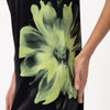 Silk Dreamscape Slip Dress Black Flower NOKAYA