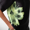 Silk Dreamscape T-Shirt Black Flowers NOKAYA