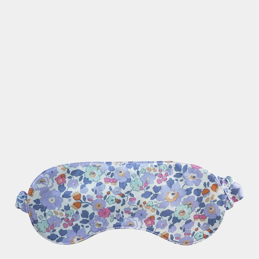 Silk Eye Mask Made With Liberty Fabric BETSY LAVENDER BLUE Coco & Wolf