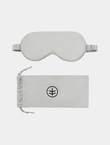  Silk Eye Mask Sleep in Grey (Eucalyptus Silk) Ethical Bedding