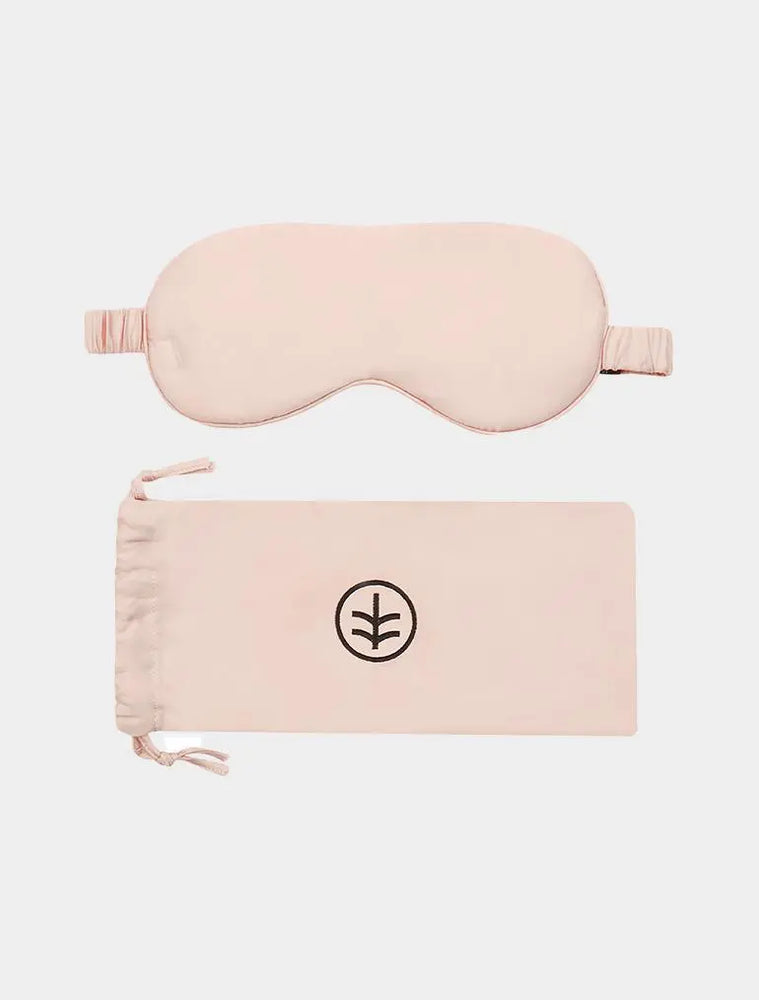 Silk Eye Mask Sleep in Rose (Eucalyptus Silk) Ethical Bedding