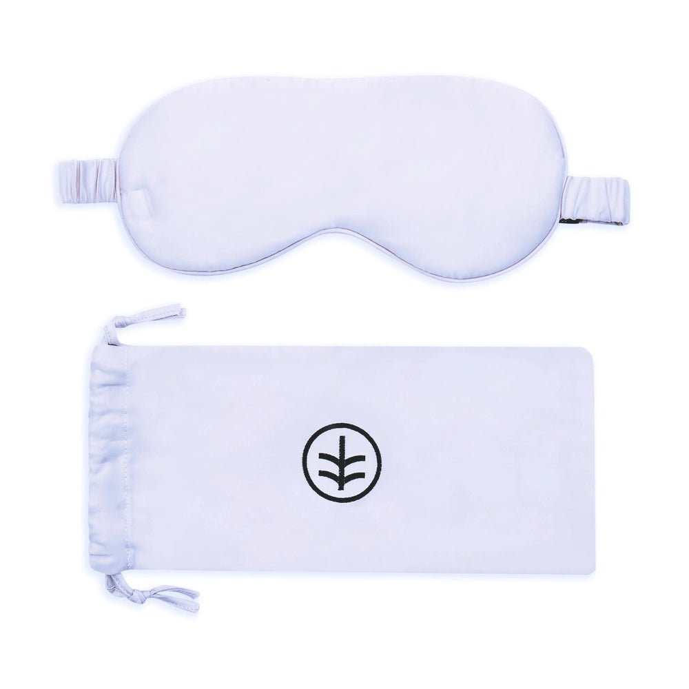 Silk Eye Mask Sleep in Sky Blue (Eucalyptus Silk) Ethical Bedding