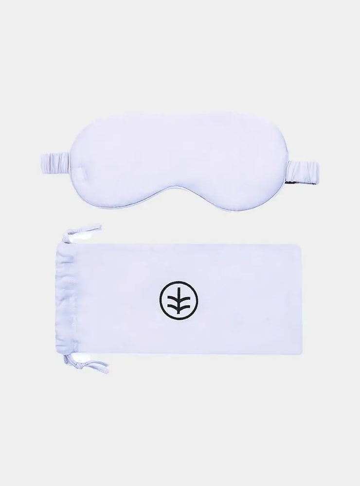 Silk Eye Mask Sleep in Sky Blue (Eucalyptus Silk) Ethical Bedding