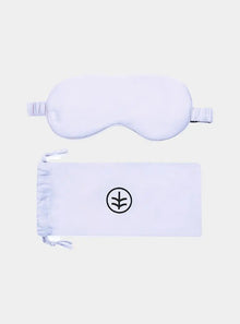  Silk Eye Mask Sleep in Sky Blue (Eucalyptus Silk) Ethical Bedding