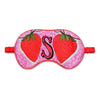 Silk Eye Mask / "S for Strawberries" Jessica Russell Flint