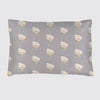 Silk Pillowcase - Lavender With White Roses Long Studio Design