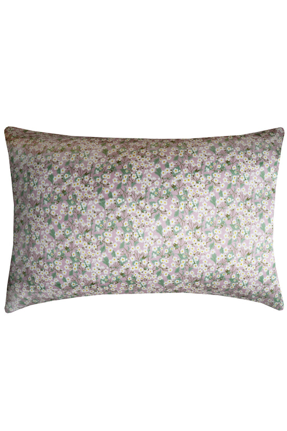 Silk Pillowcase Made With Liberty Fabric MITSI POWDER PINK Coco & Wolf