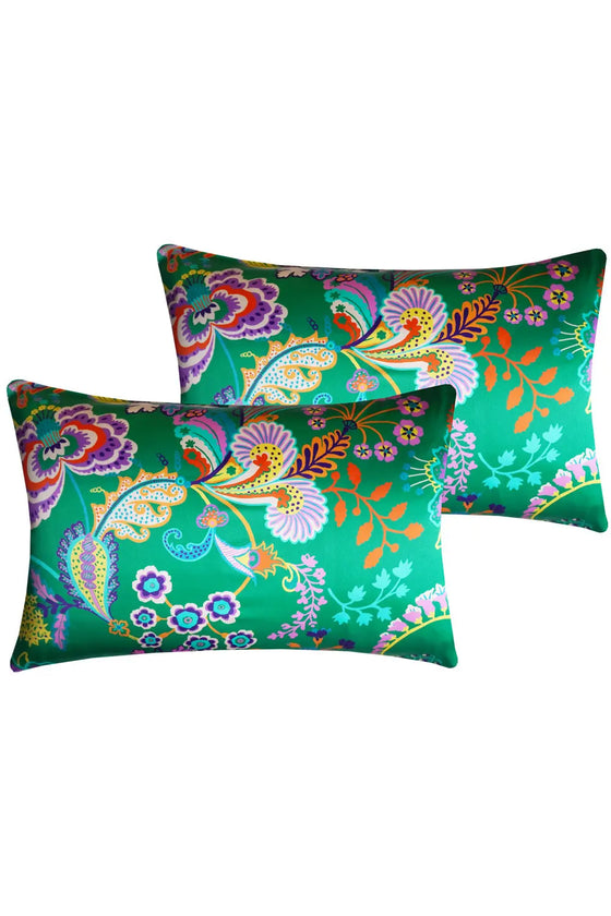 Silk Pillowcase Made With Liberty Fabric FLORAL SYMPHONY Coco & Wolf