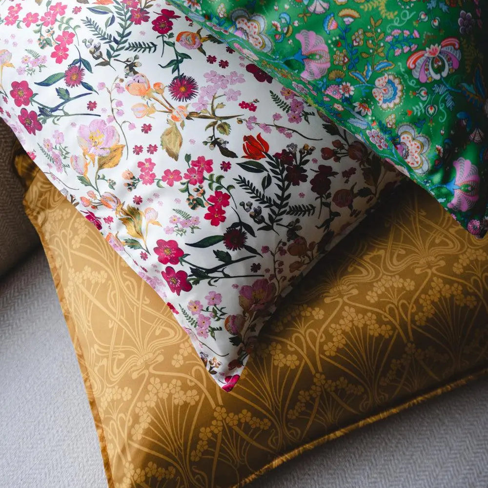 Silk Pillowcase Made With Liberty Fabric NOUEVA IANTHE Coco & Wolf