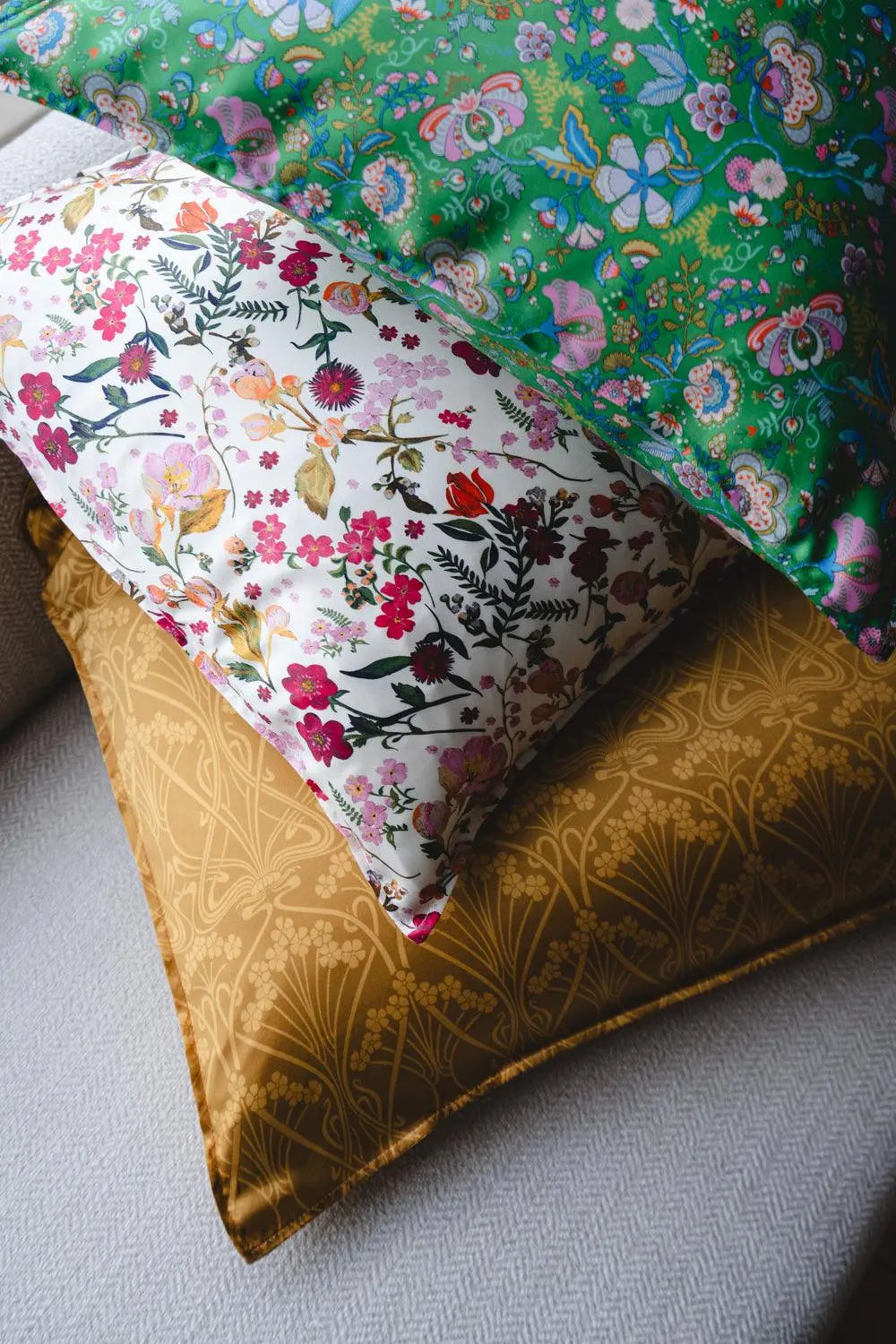 Silk Pillowcase Made With Liberty Fabric NOUEVA IANTHE Coco & Wolf