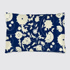 Silk Pillowcase - Navy With Carpet Flower Pattern Long Studio Design