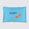 Silk Pillowcase - Personalised With a Name - Koi on Blue Long Studio Design