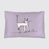 Silk Pillowcase for Children - Nills Cat With Dice Long Studio Design