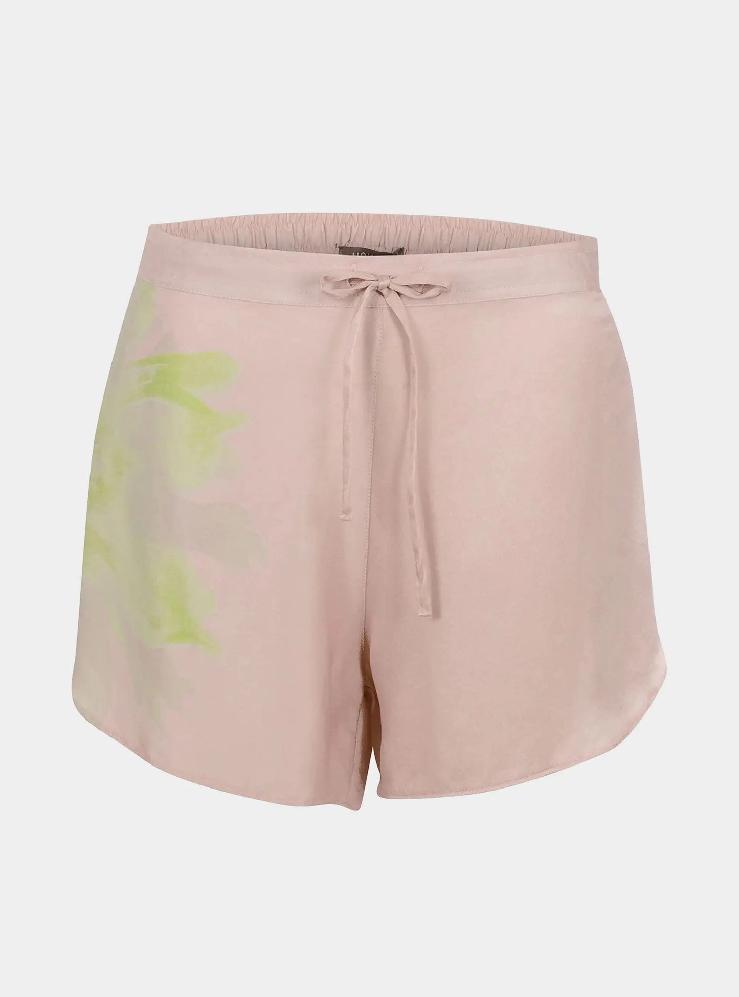 Silk Pink Flower Dreamscape Shorts NOKAYA