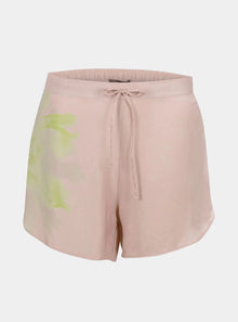  Silk Pink Flower Dreamscape Shorts NOKAYA