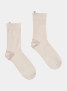  Silk Ribbed Socks Dualle