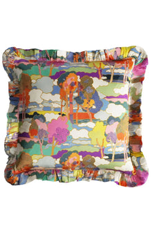  Silk Ruffle Cushion Made With Liberty Fabric PROSPECT ROAD Coco & Wolf