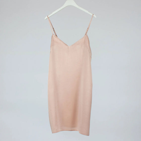 Silk Transcendent Pink Dreamscape Slip Dress NOKAYA