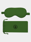 Silk Eye Mask Sleep in Forest Green (Eucalyptus Silk)