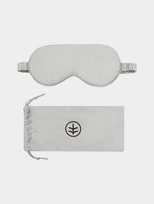  Silk Eye Mask Sleep in Grey (Eucalyptus Silk)