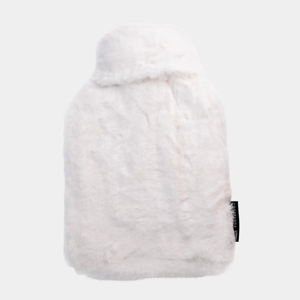 Silky Soft White Hot Water Bottle CosyPanda