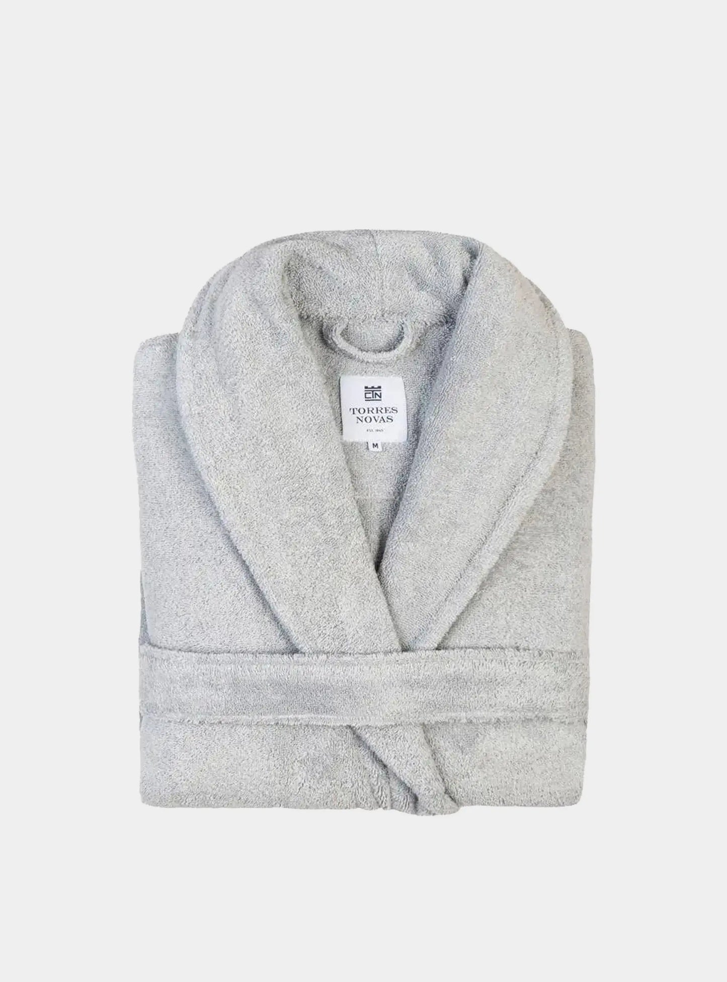 Silver Grey Classic Cotton Bathrobe Torres Novas