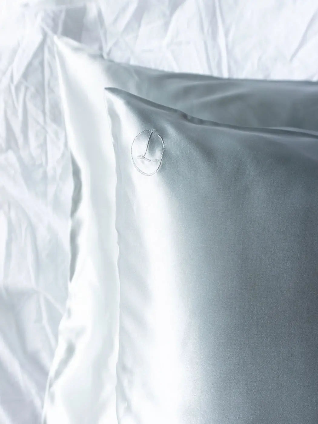 Silver Grey Silk Pillowcase Liv Lindley Silk Studio