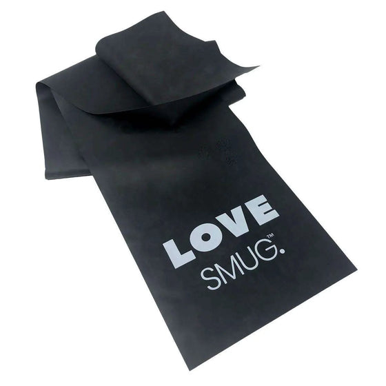 Skipping Rope, Resistance Band & Bag Fitness Set - Love Print, Black SMUG