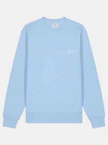  Sky Blue Mens Organic Cotton Relaxed-Fit Sweatshirt hewn.