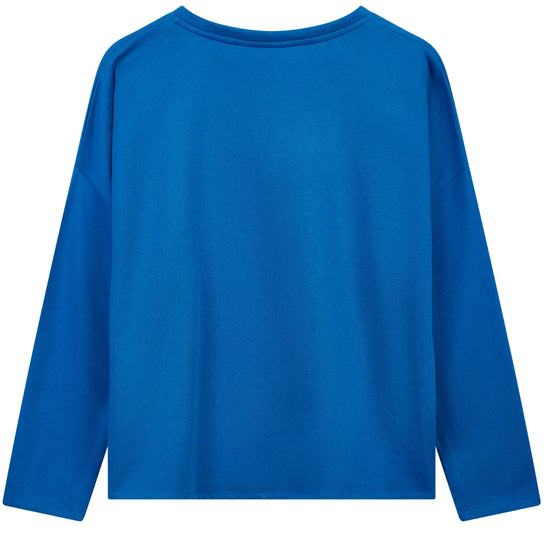 Sky Blue Unisex Boxy Sweatshirt Loungers