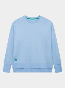  Sky Blue Unisex Longline Sweatshirt