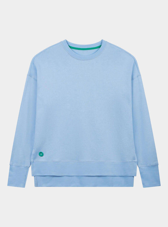 Sky Blue Unisex Longline Sweatshirt