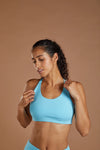 Sky Blue Women's Core Sports Bra numbatsport