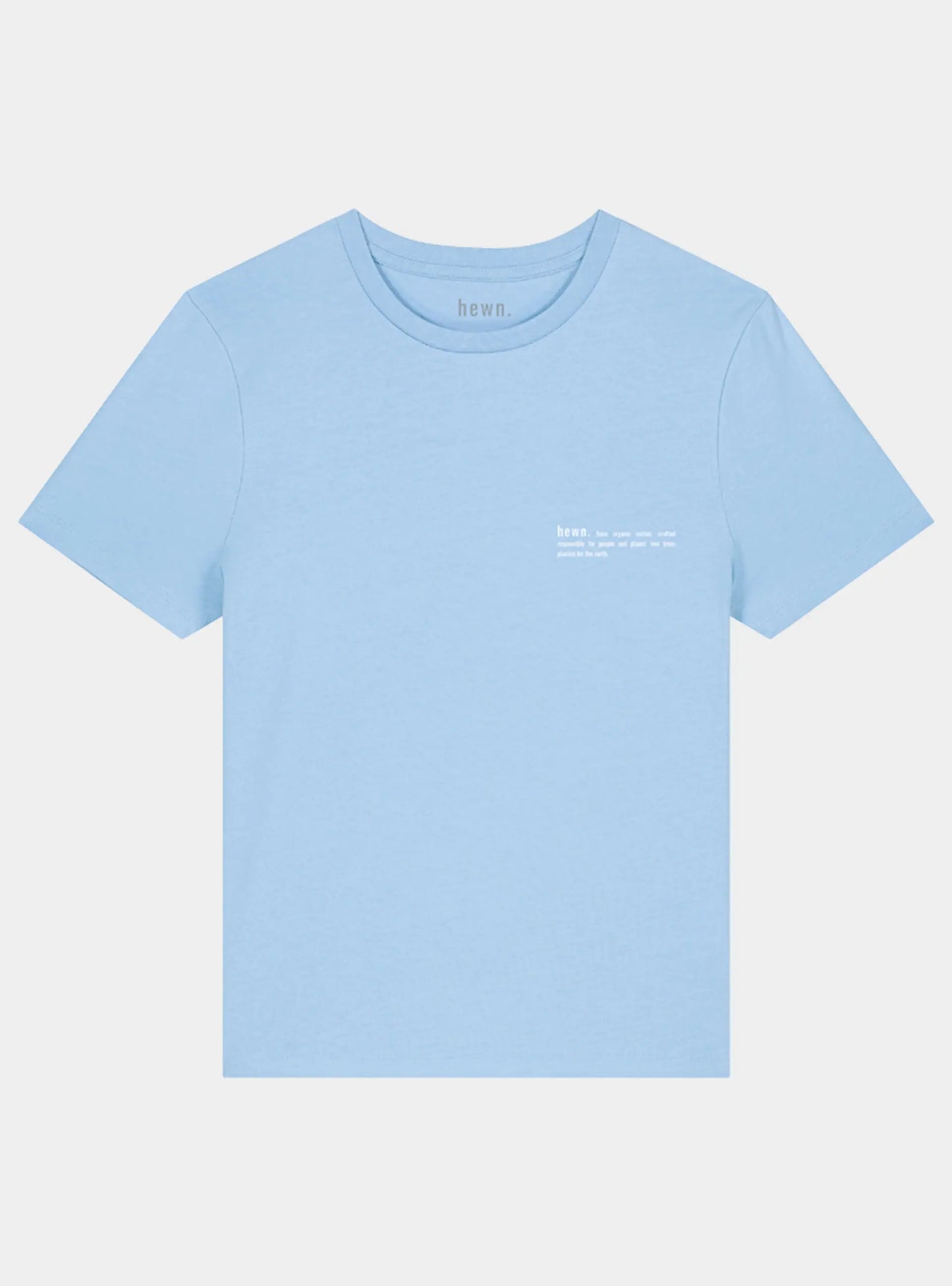 Sky Blue Women's Organic Cotton Fitted T-Shirt hewn.