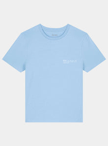  Sky Blue Women's Organic Cotton Fitted T-Shirt hewn.